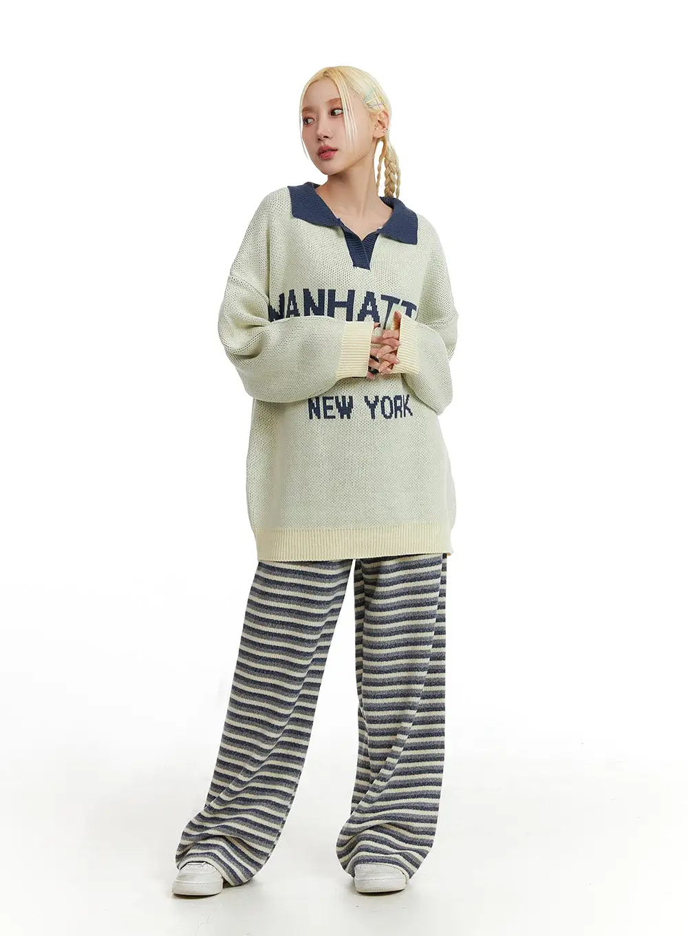 Cozy Striped Pants IF408