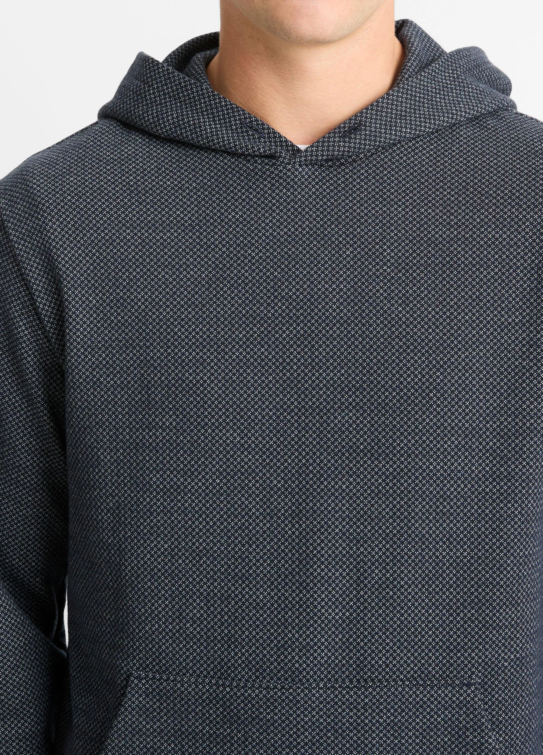 Crosshatch Birdseye Cotton-Blend Hoodie