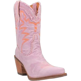 Dingo Women's 9 Y'all Need Dolly Purple Denim Almond Toe Western Boot