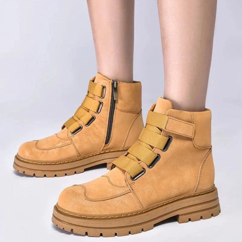 DM350 Fashion Leather Boots Women's Men's Casual Shoes