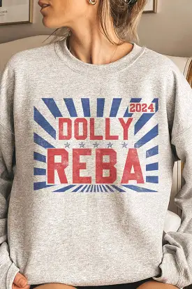 DOLLY REBA 2024 GRAPHIC SWEATSHIRT PLUS SIZE