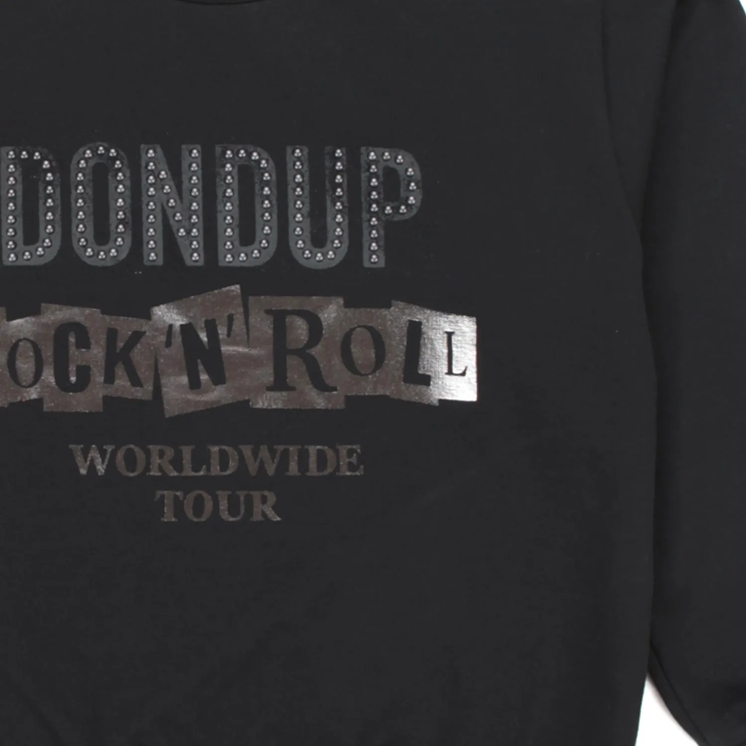 Dondup Black Logo Sweatshirt For Girl