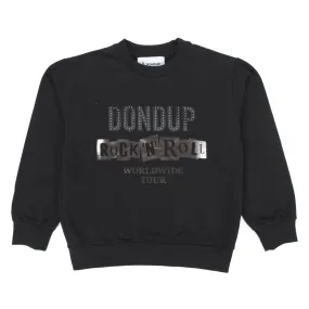 Dondup Black Logo Sweatshirt For Girl