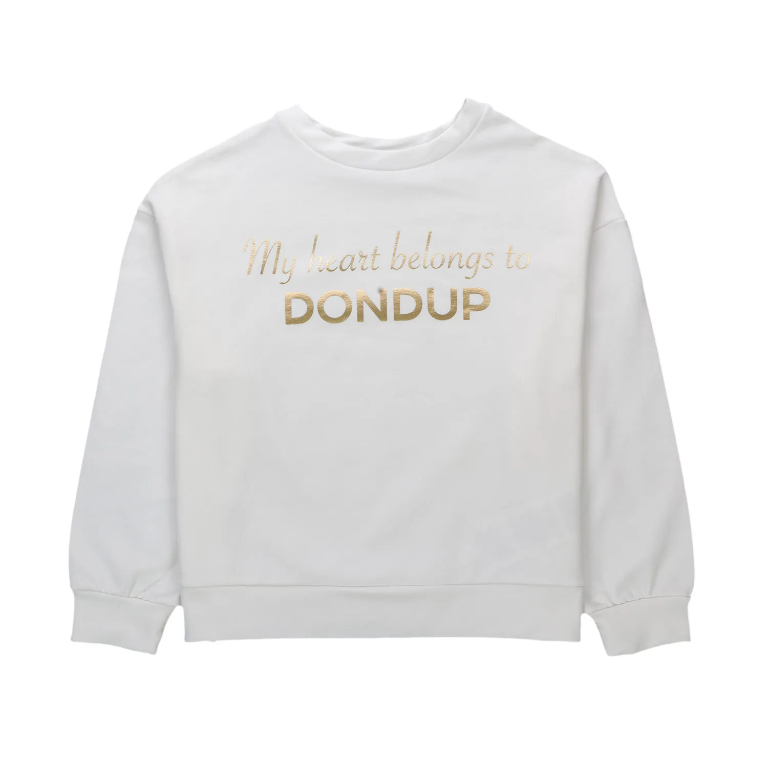 Dondup White Logo Sweatshirt For Girls