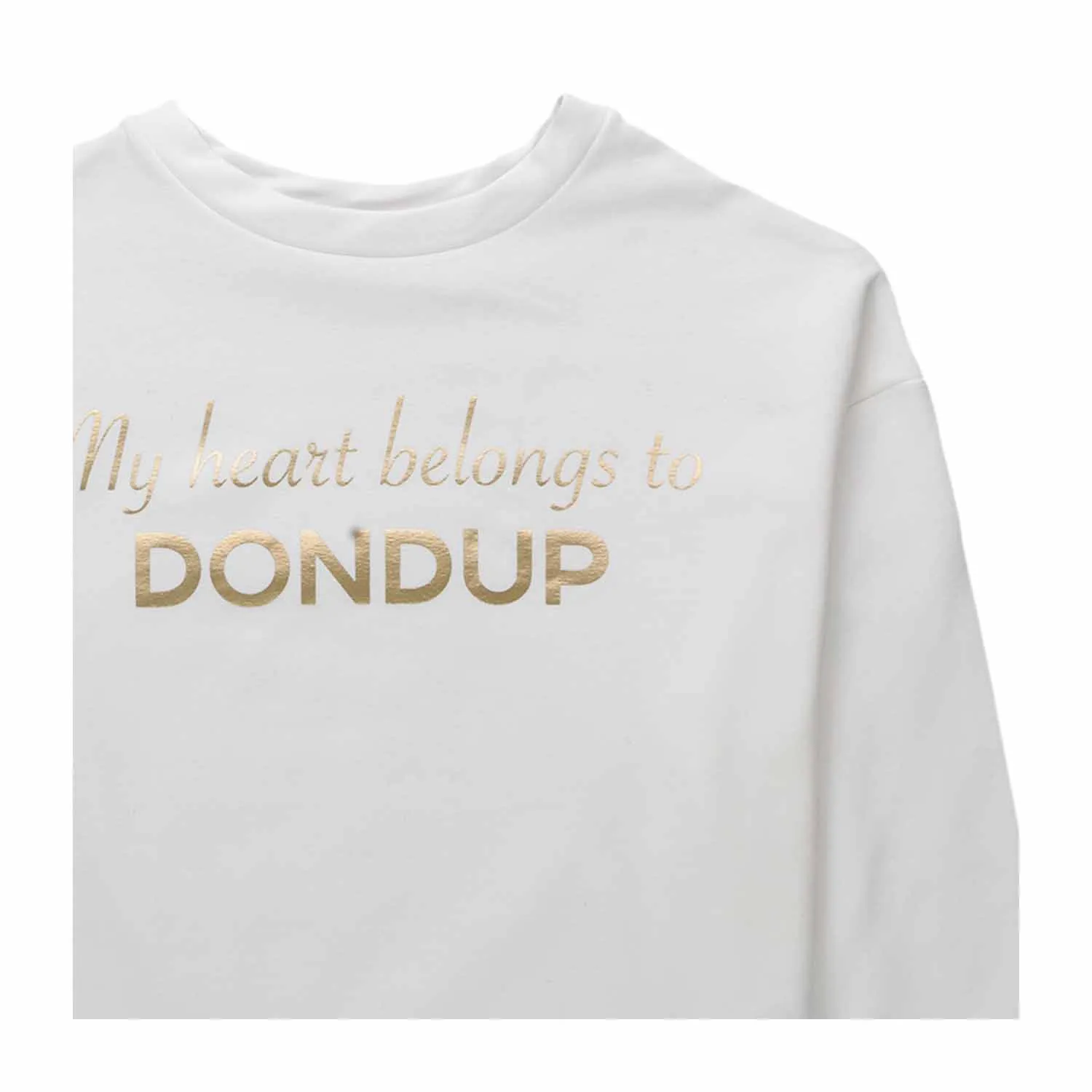 Dondup White Logo Sweatshirt For Girls