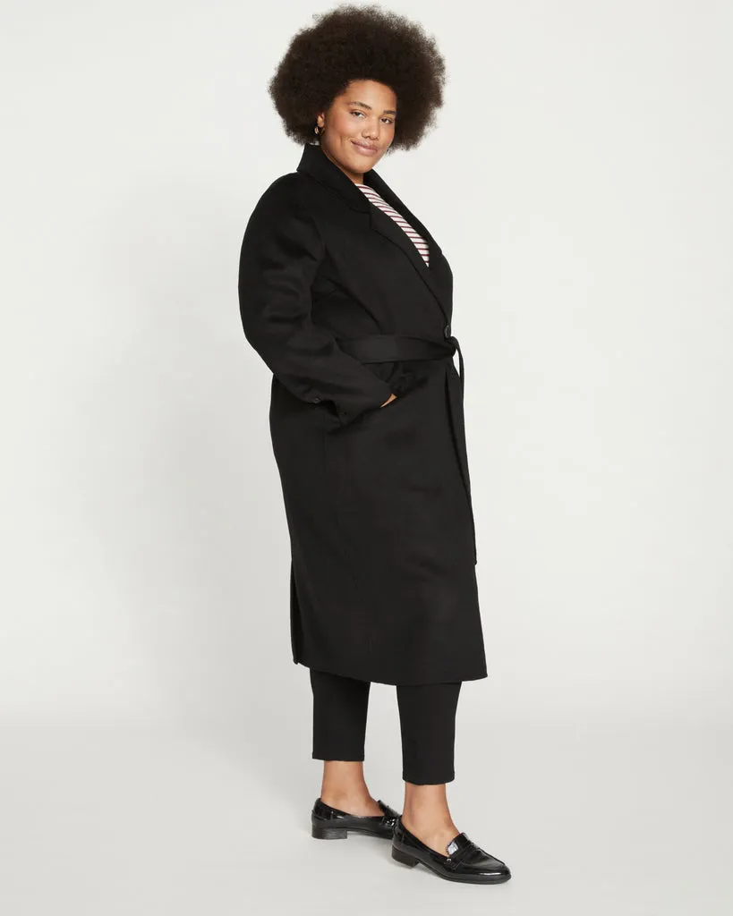 Double Face Luxe Coat - Black