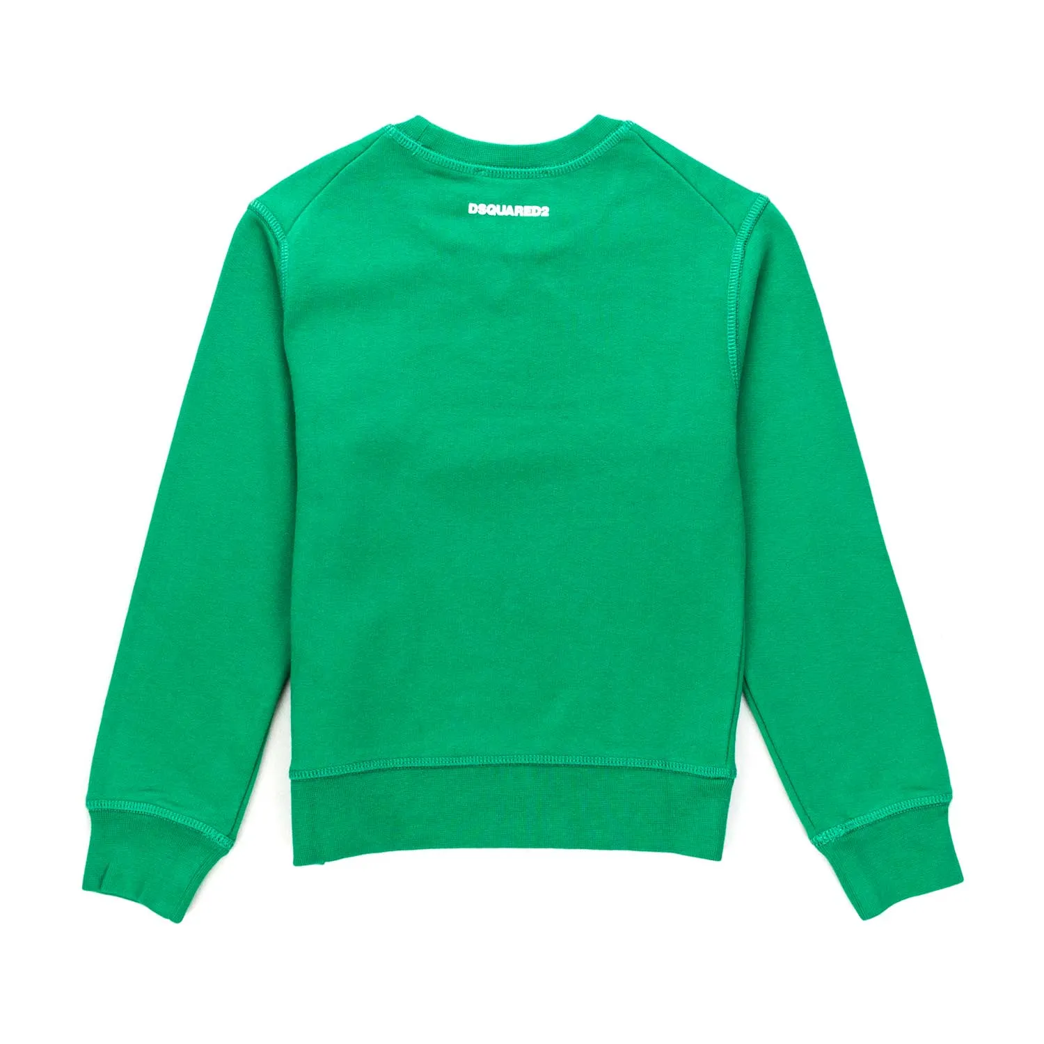 Dsquared2 Green Logo Sweatshirt For Boys