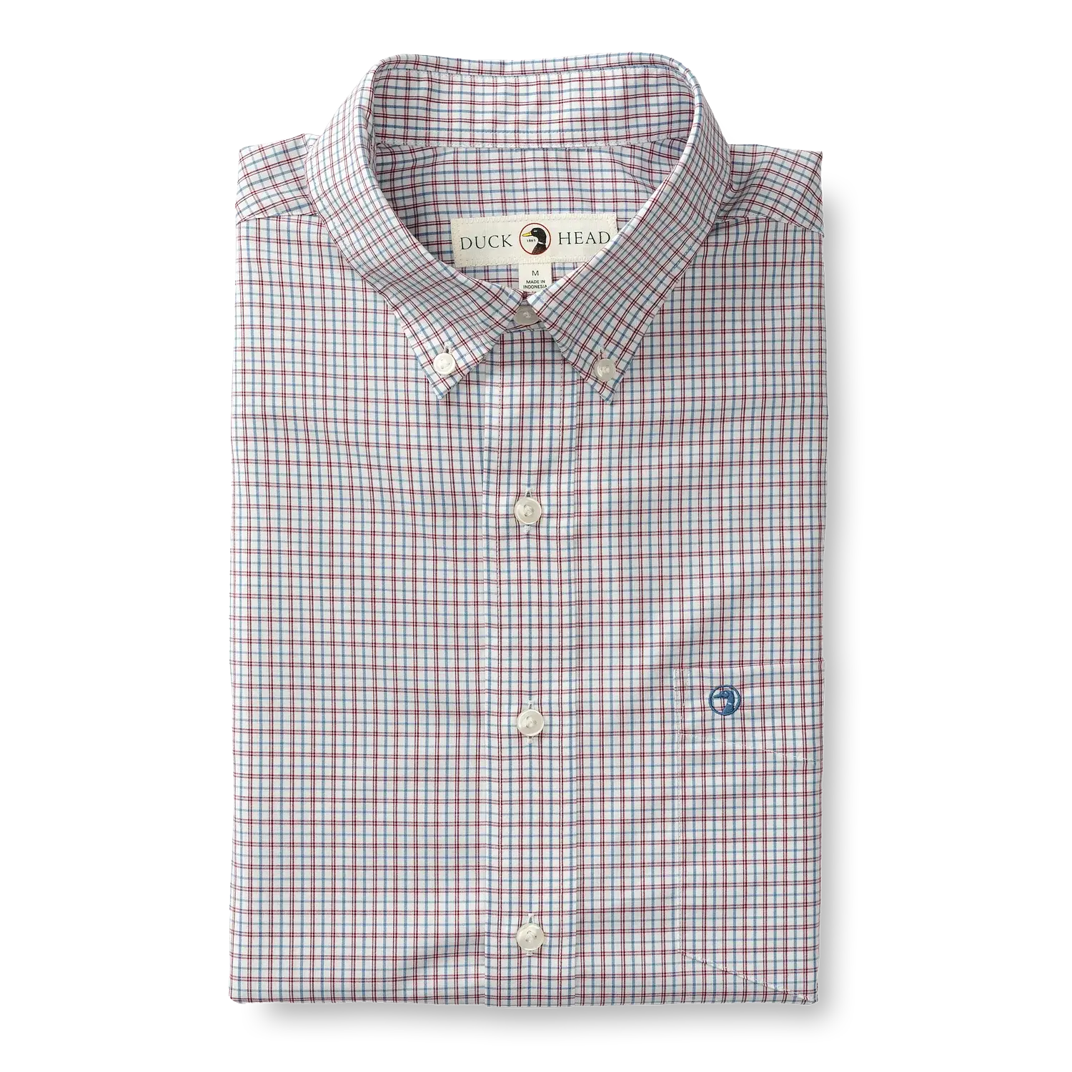 Duck Head Langley Plaid Performance Poplin Sport Shirt