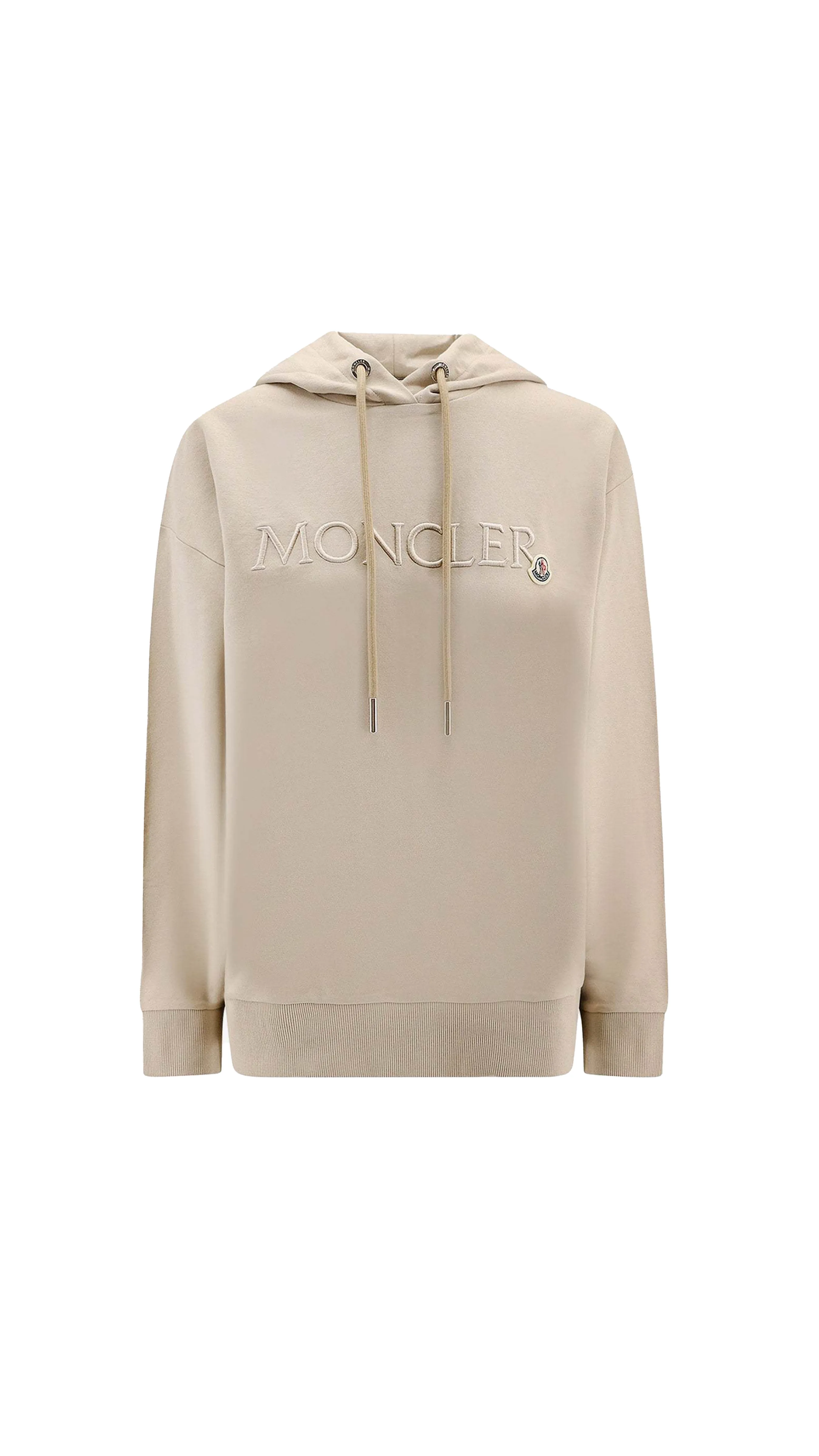 Embroidered Logo Sweatshirt - Beige