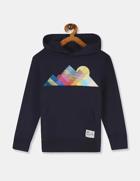 GAP Boys Blue Graphic Hoodie Sweatshirt