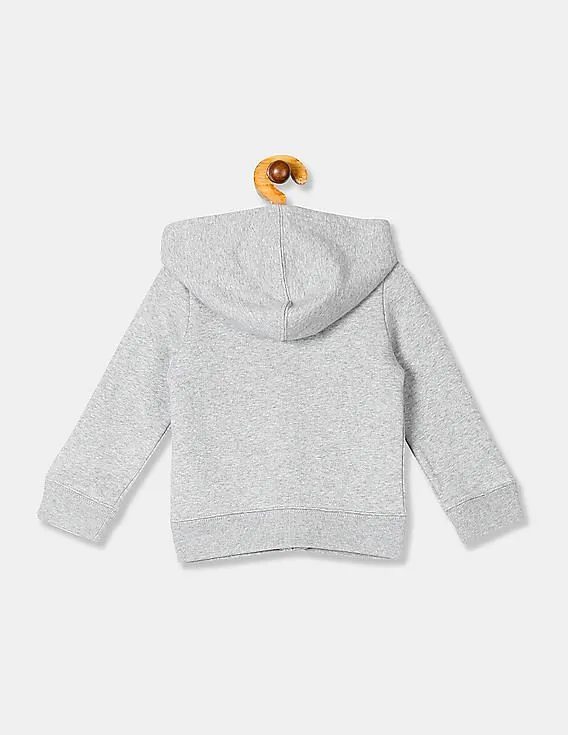 GAP Girls Grey Brand Logo Hoodie Sweatshirt