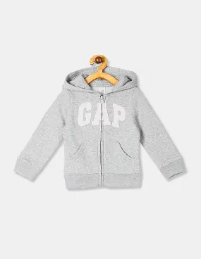 GAP Girls Grey Brand Logo Hoodie Sweatshirt