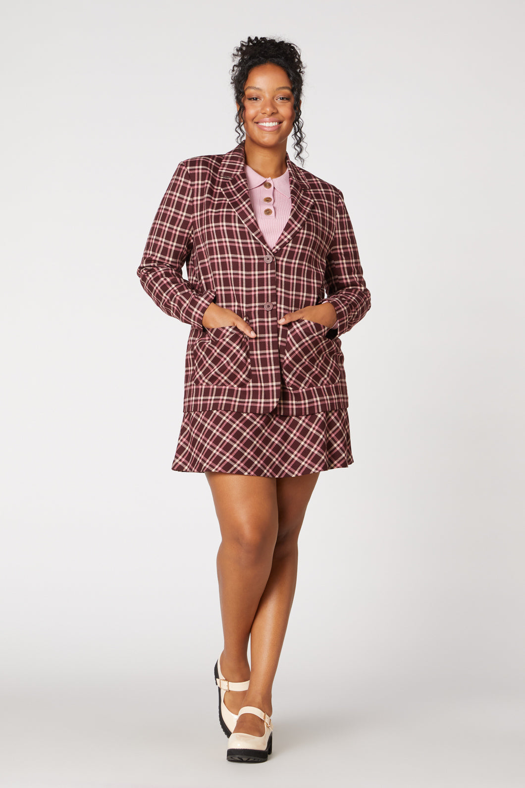 Gina Check Blazer