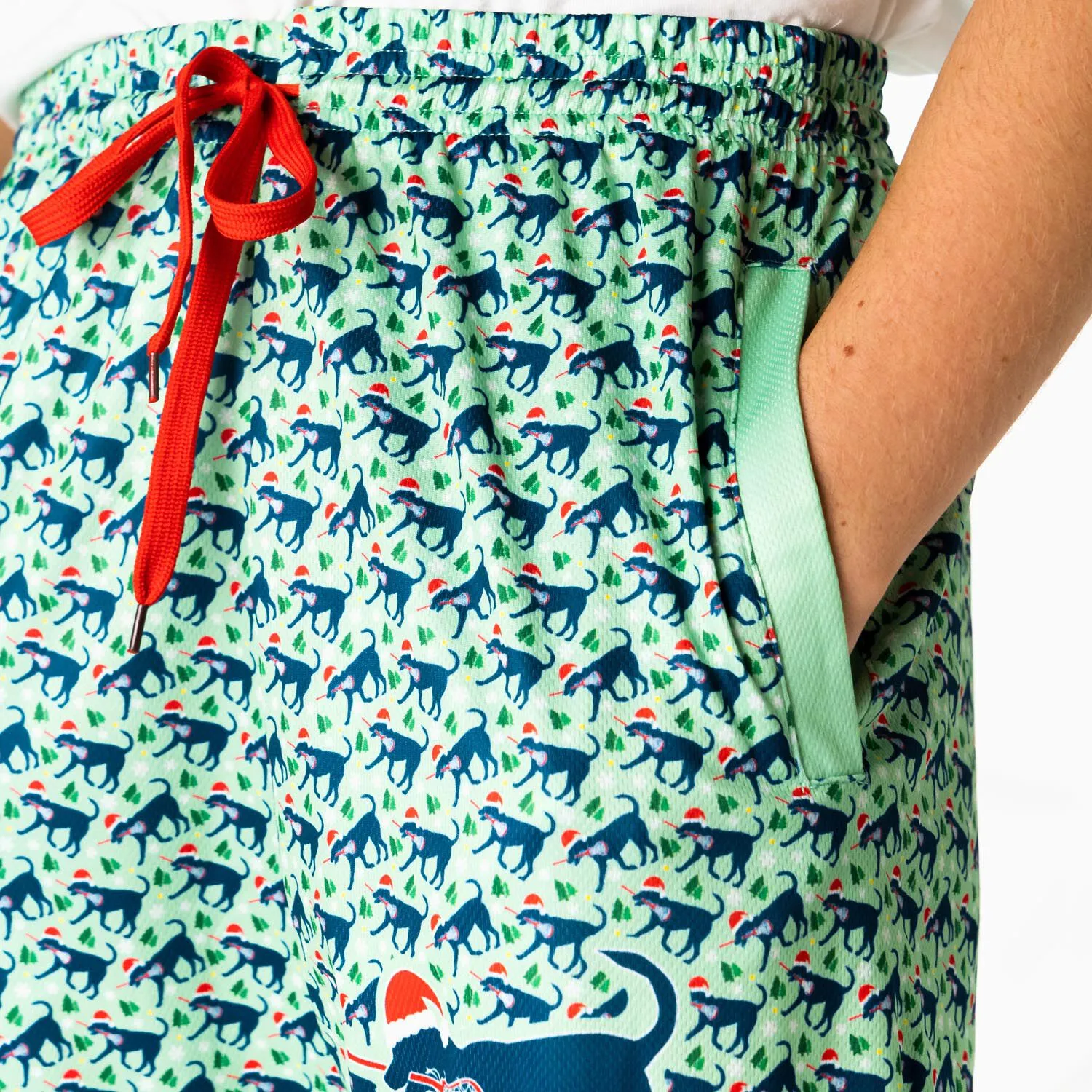 Girls Lacrosse Lounge Pants - Santa Lula The Lax Dog 