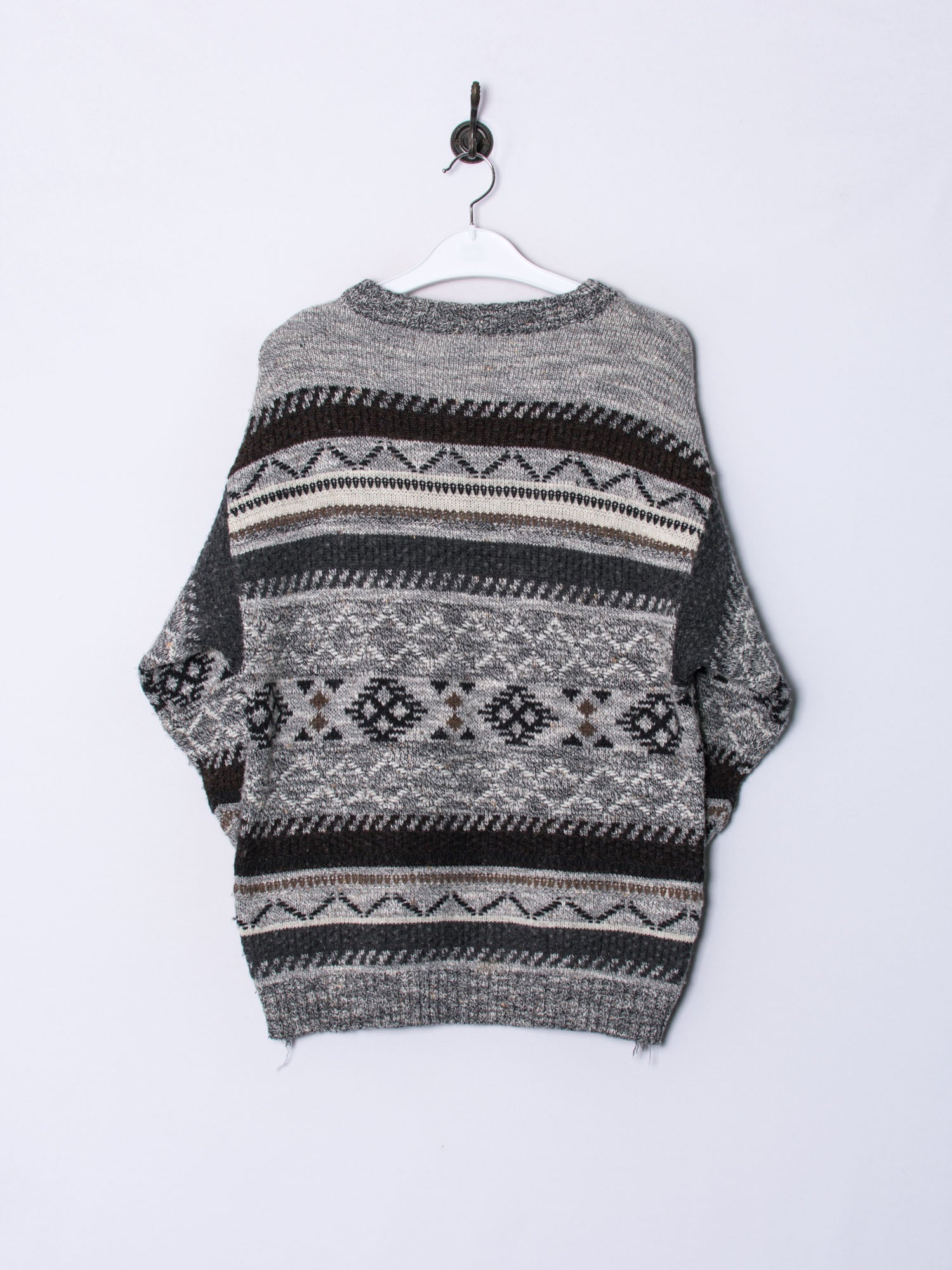 Grey Retro Sweater