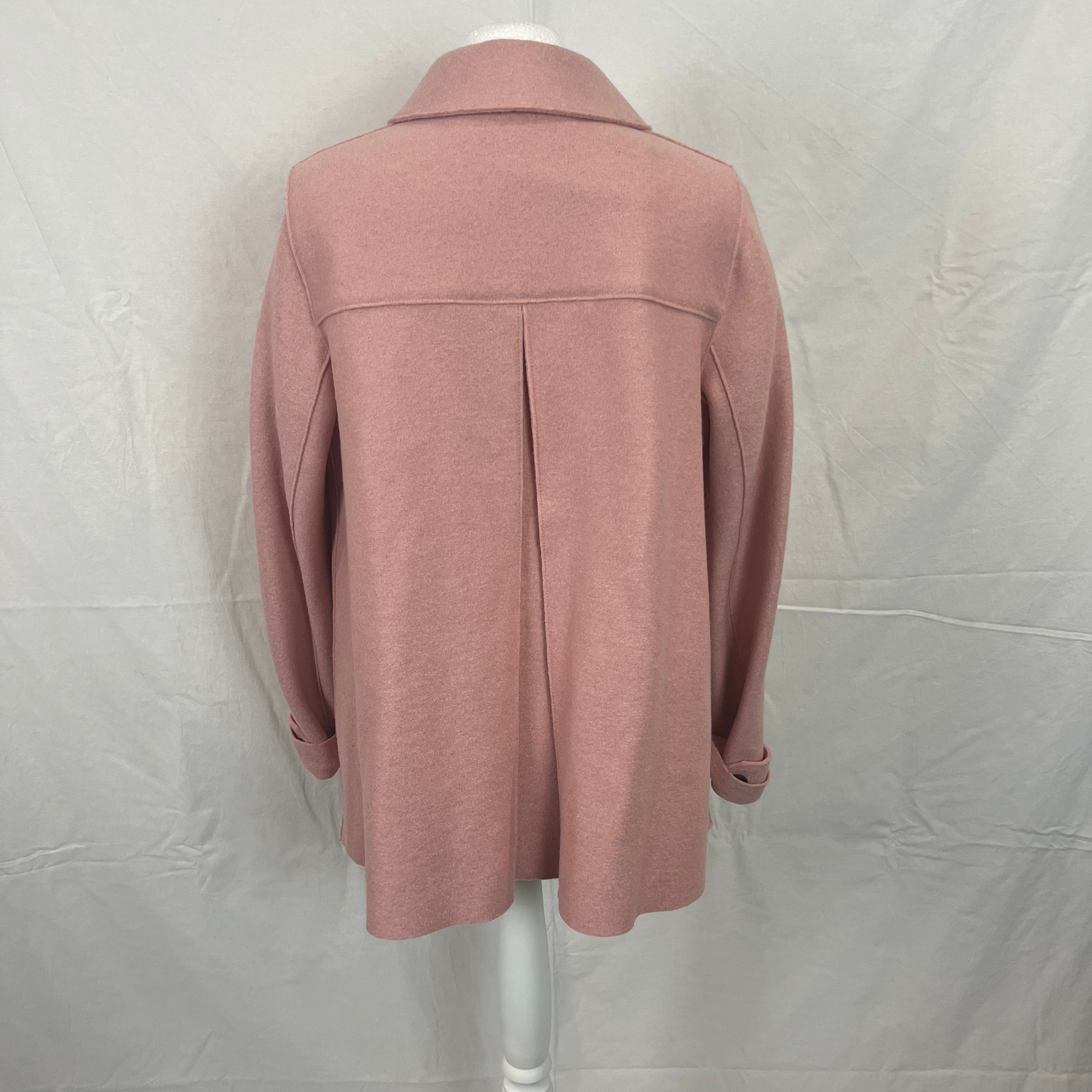 Harris Wharf Brand New 310 Pink Wool Short Coat L