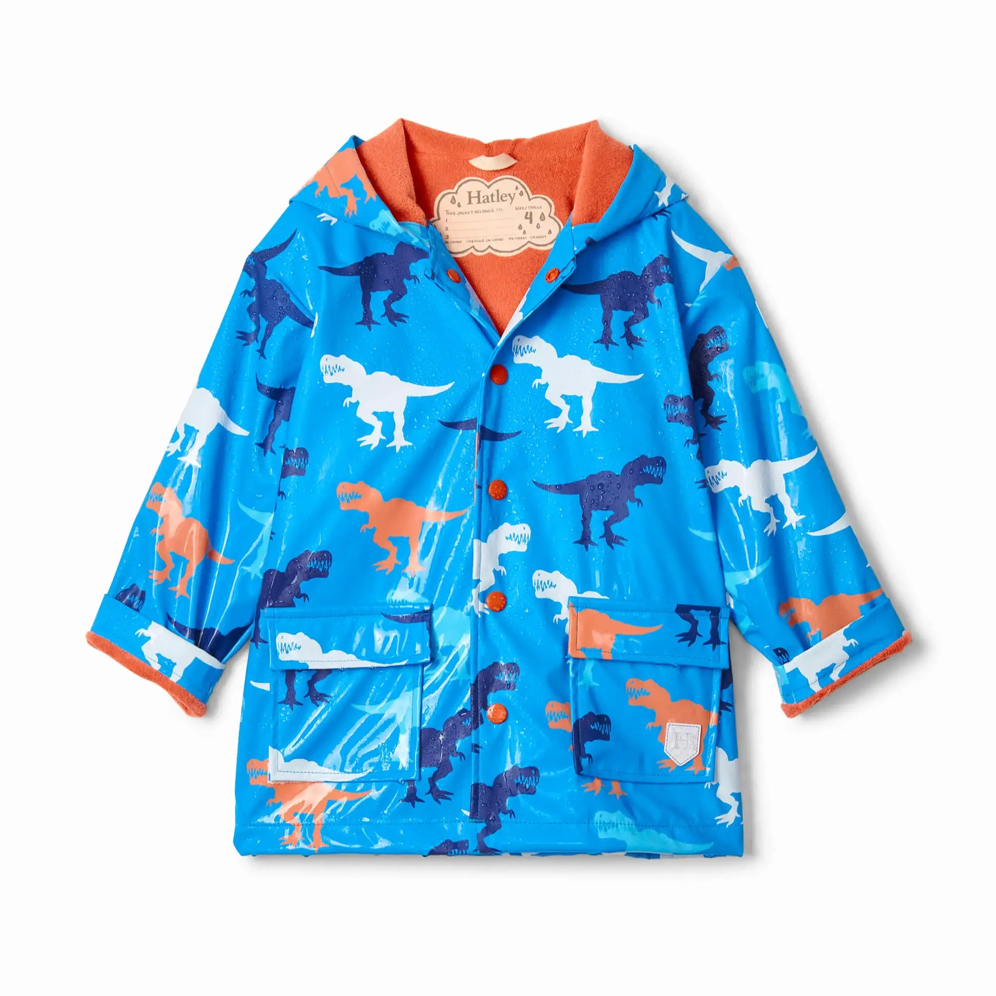 Hatley Giant T-Rex Colour Changing Raincoat