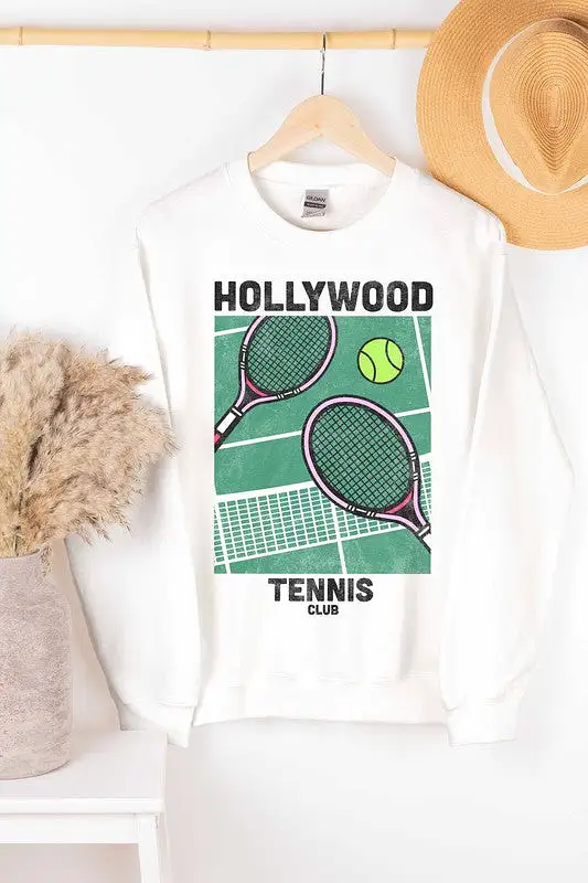 HOLLYWOOD TENNIS CLUB SWEATSHIRT PLUS SIZE