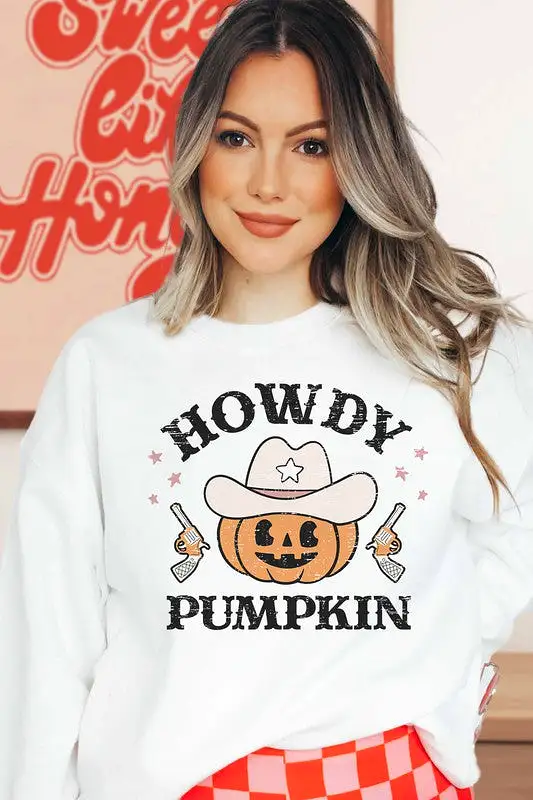 HOWDY PUMPKIN SWEATSHIRT PLUS SIZE