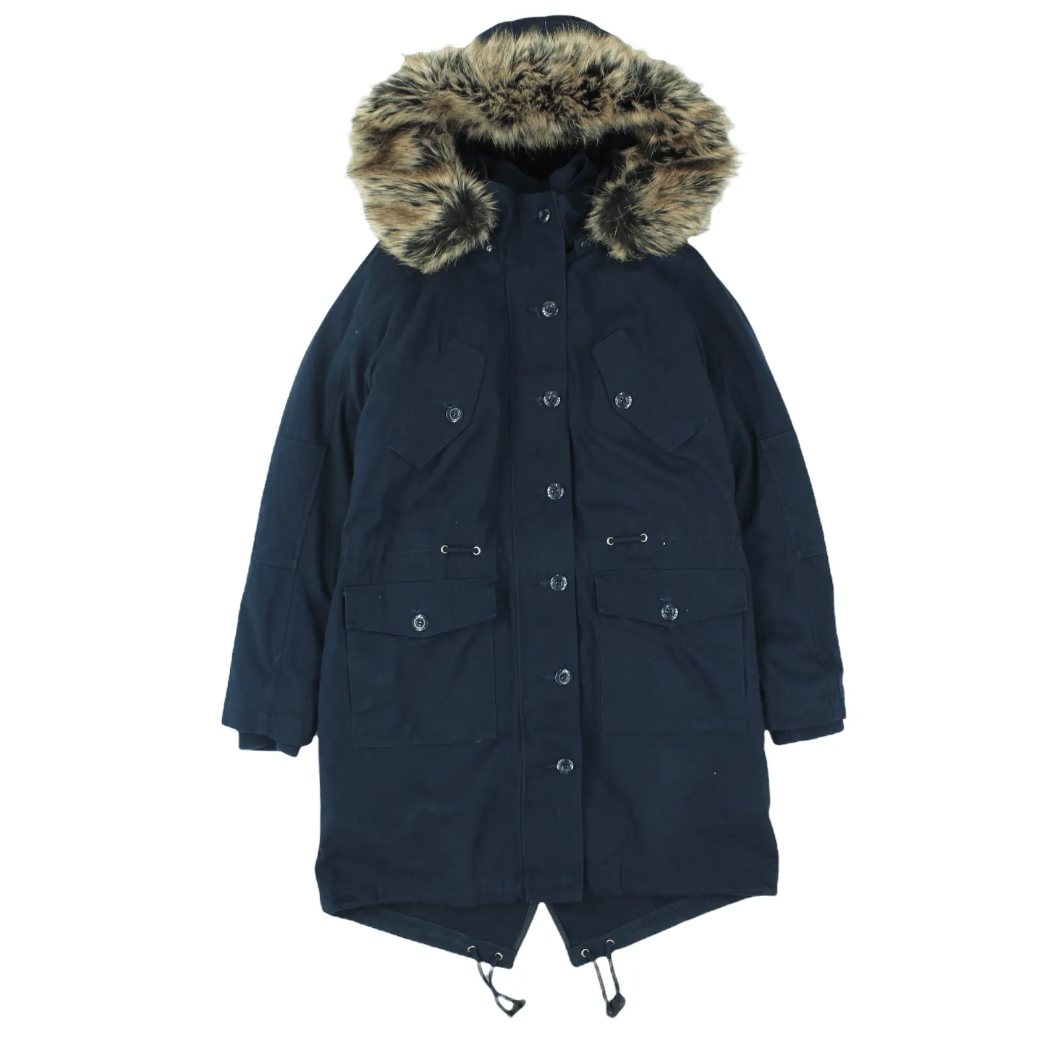 Hush Blue Faux Fur Lined Parka