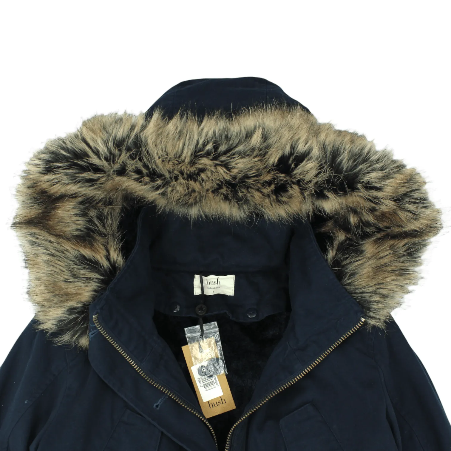 Hush Blue Faux Fur Lined Parka