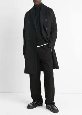 Italian Wool-Blend Double-Breasted Coat