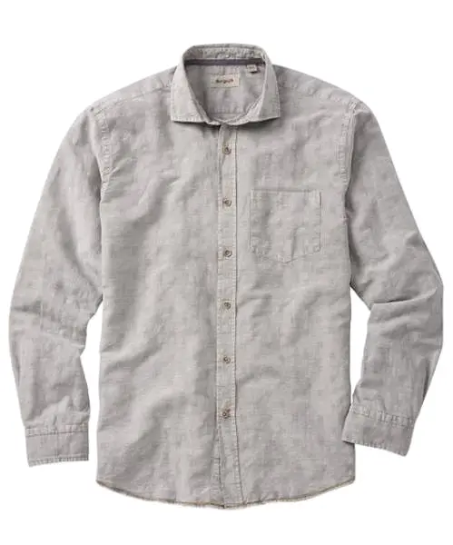 JACQUARD BOX PRINT LS SPORT SHIRT