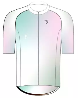 Jersey Ciclismo Hombre Route 2.0 Blanco degradé