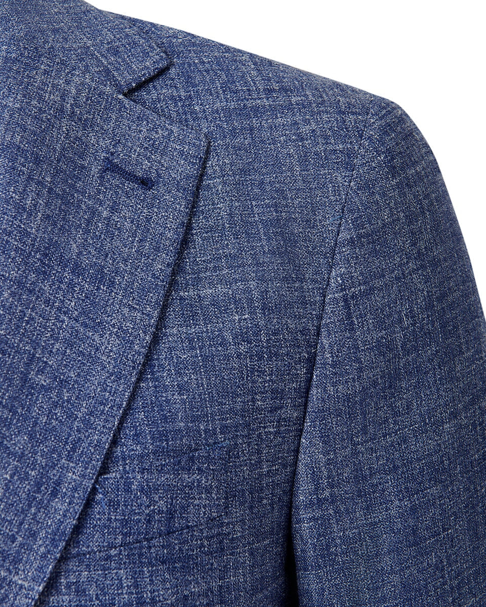 Joseph Abboud Linen Silk Jacket Denim Blue