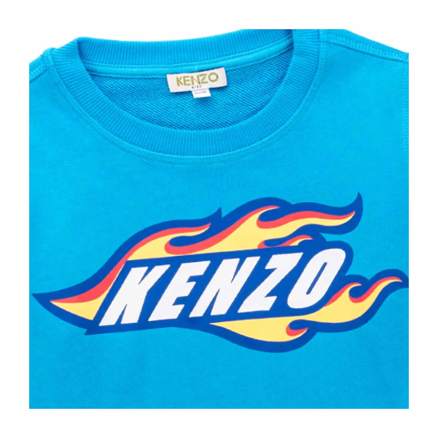 Kenzo Boy Light Blue Logo Sweatshirt