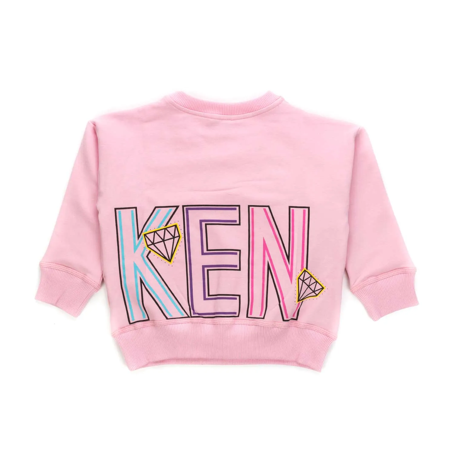 Kenzo Pink Logo Sweatshirt For Girl