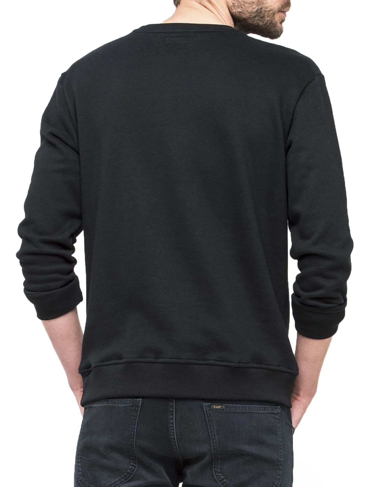 Lee Crew Neck Logo Sweatshirt Black