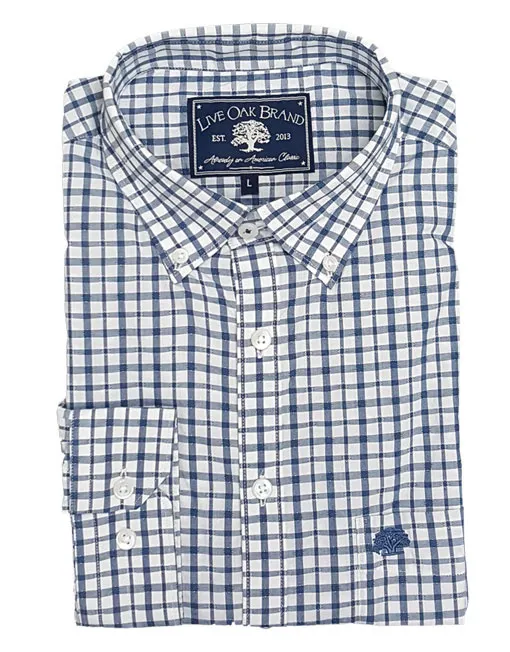 Live Oak Melange Check Sport Shirt