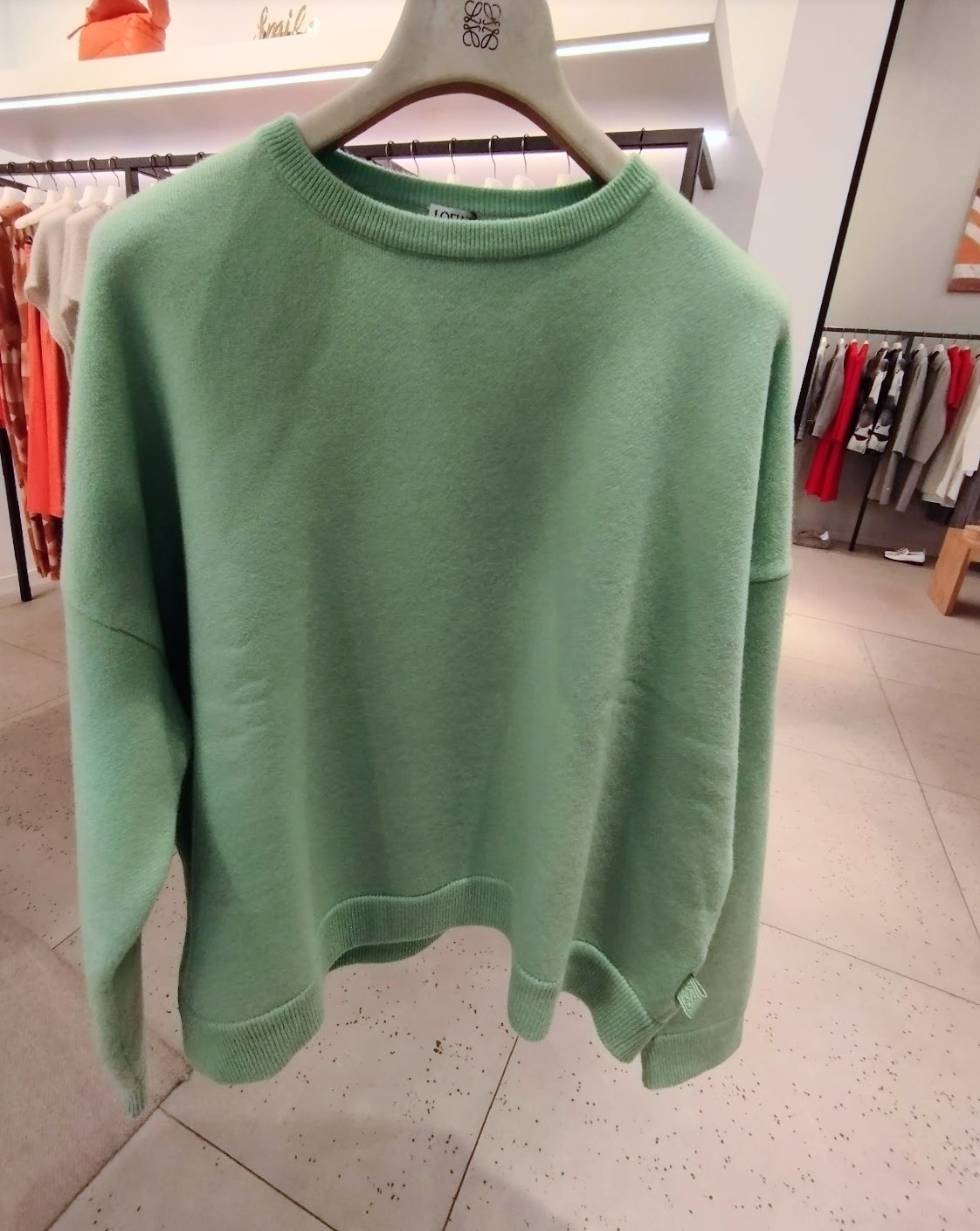 LOEWE  |Oversize crew neck sweater in cashmere