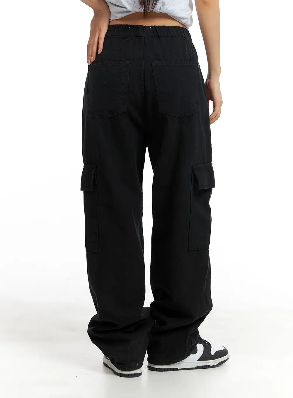 Low Rise Cotton Cargo Pants CM419