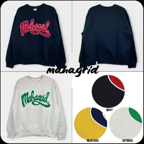 mahagrid  |[ MAHAGRID]★CURVED LOGO SWEATSHIRT