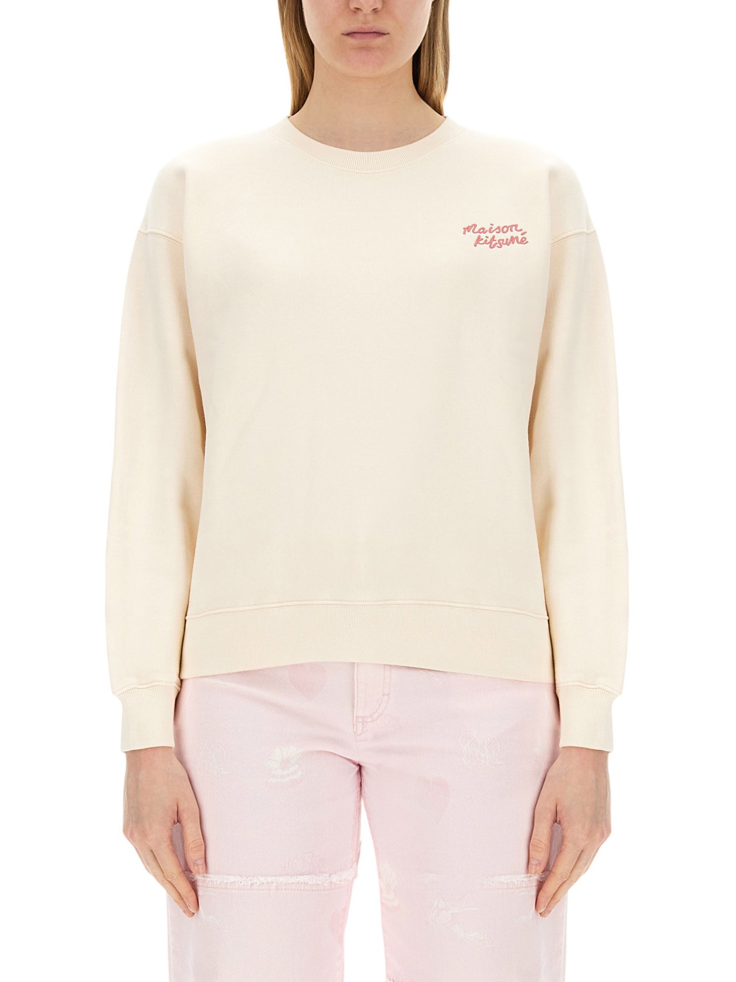 MAISON KITSUNÉ    COTTON LOGO SWEATSHIRT