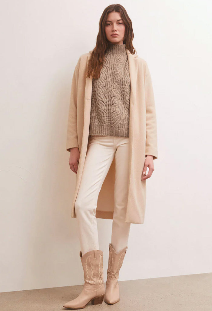 Mason Coat-Light Oatmeal Heather