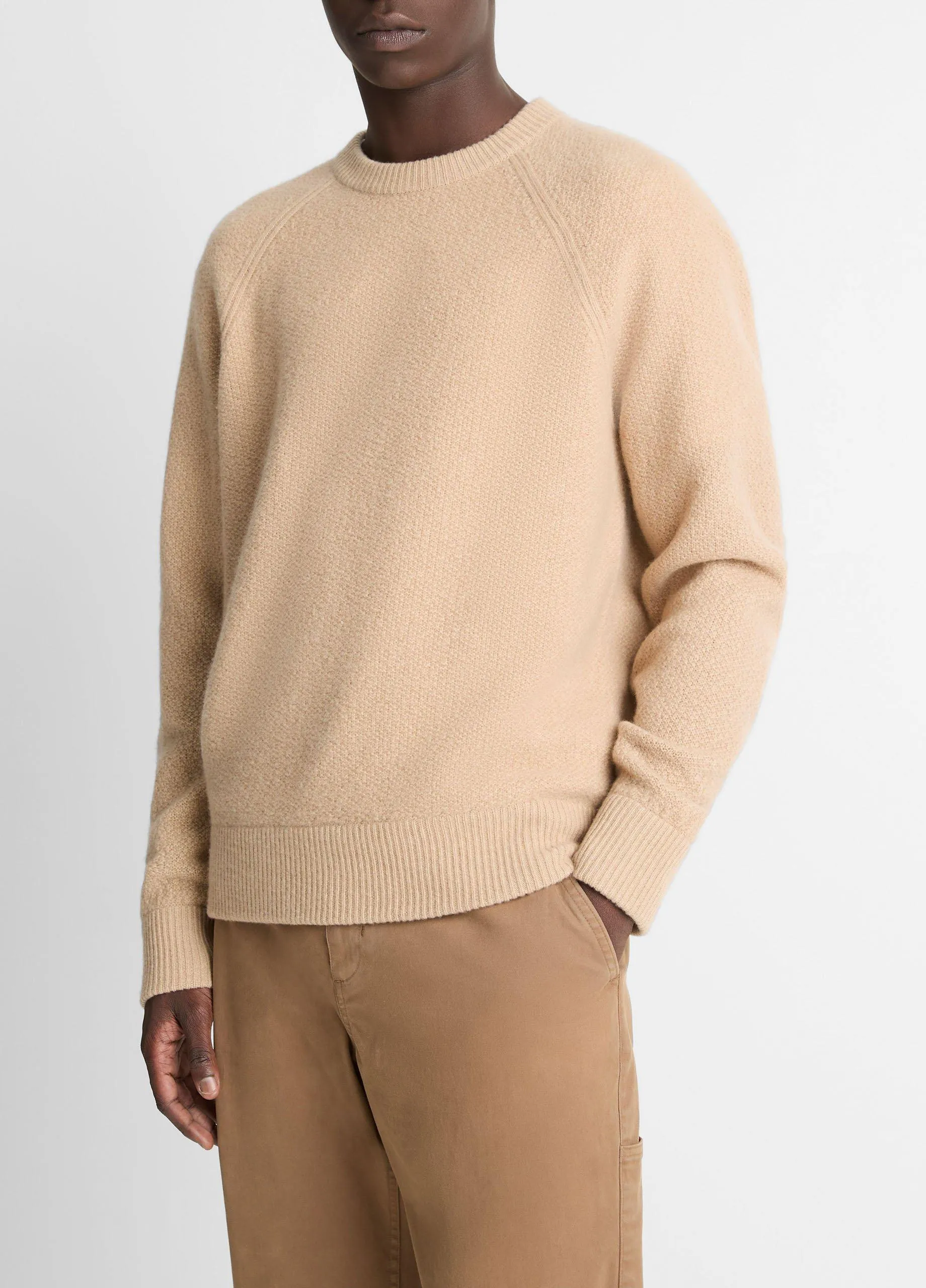 Micro-Bouclé Wool-Cashmere Sweater