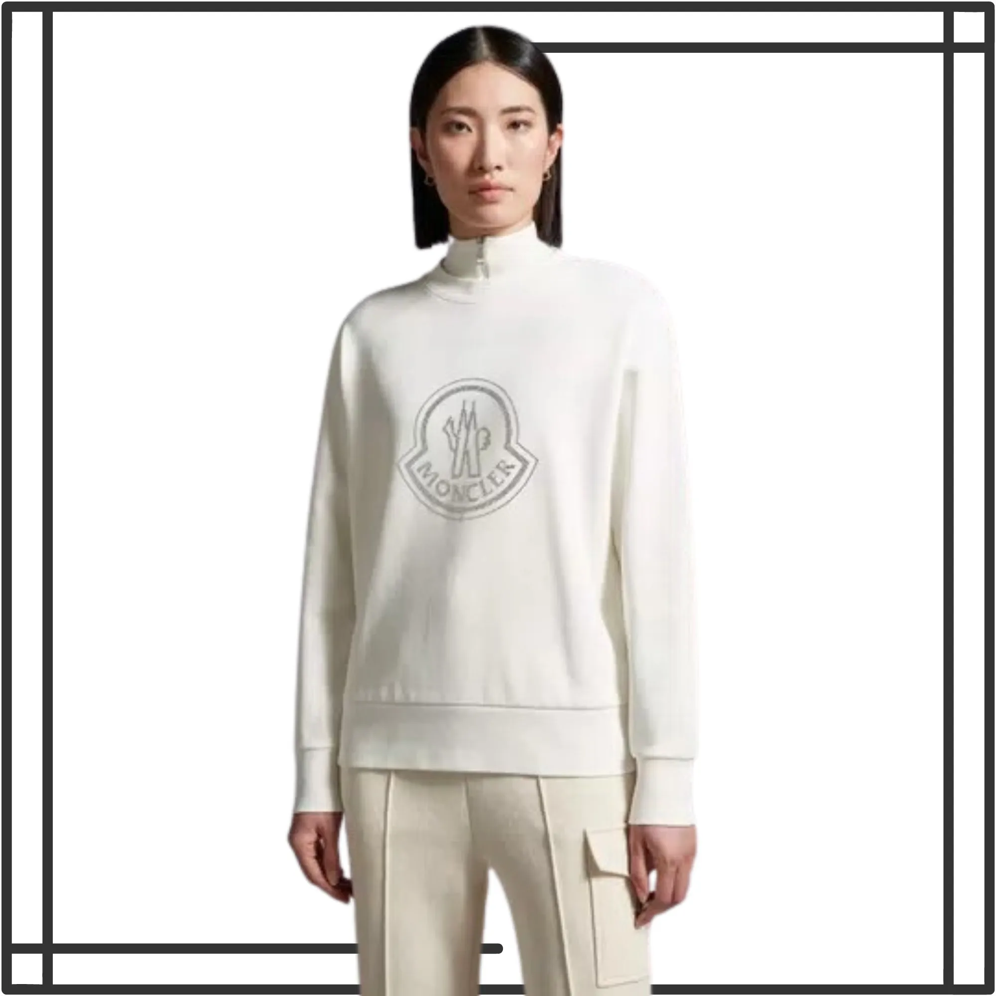 MONCLER  |Crystal Logo Sweatshirt