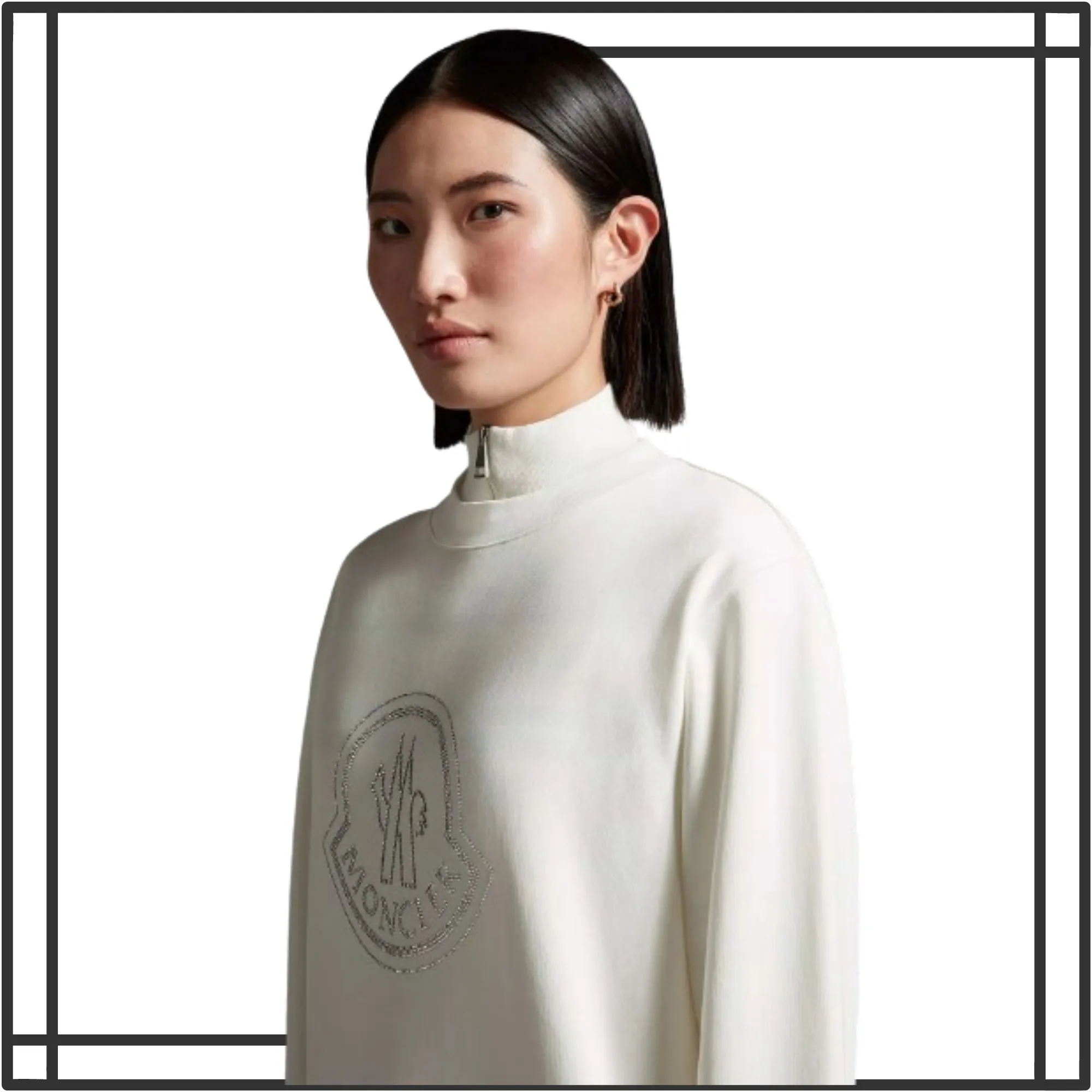 MONCLER  |Crystal Logo Sweatshirt