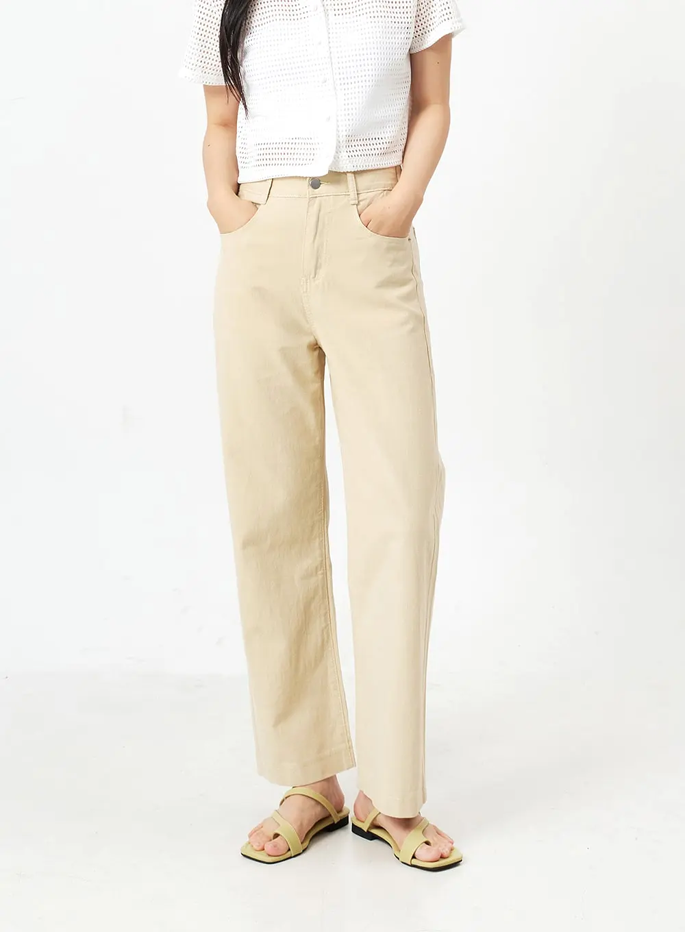 Muted Colored Summer Cotton Pants OJ22