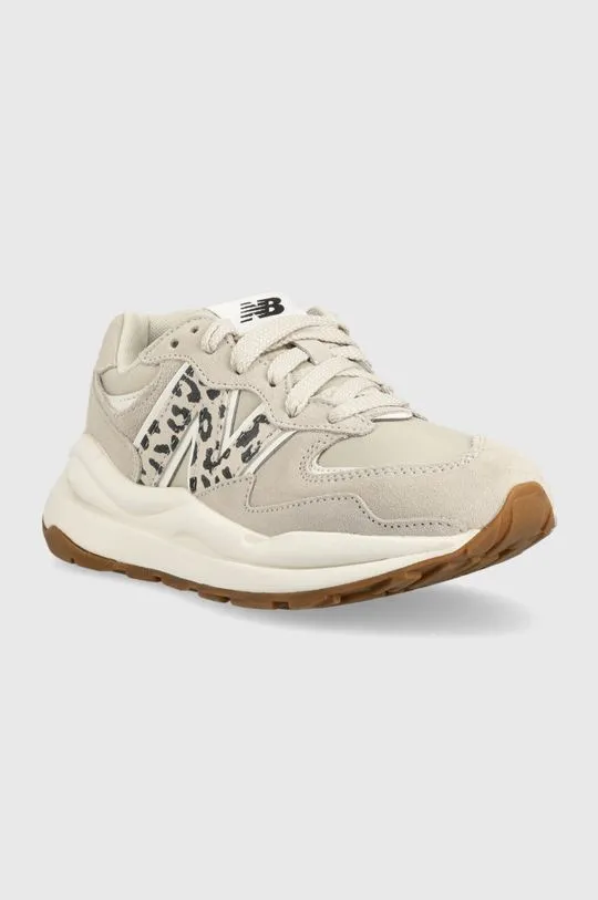 New Balance suede sneakers W5740APB beige color