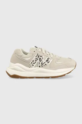 New Balance suede sneakers W5740APB beige color