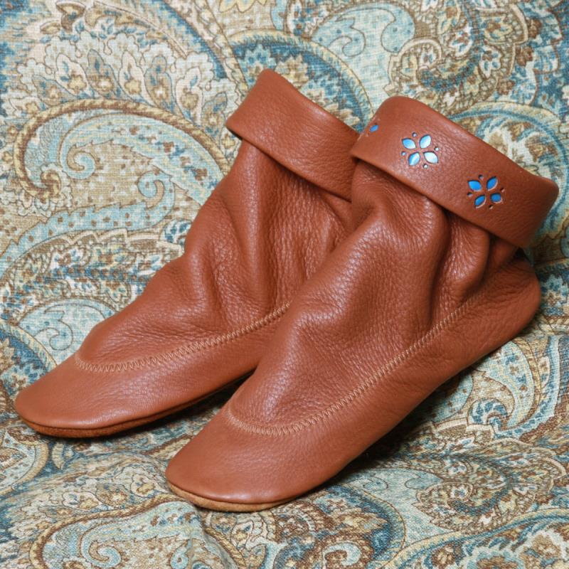 NEW! Women's Deerskin Teepee Boots by Footskins Made in USA 250