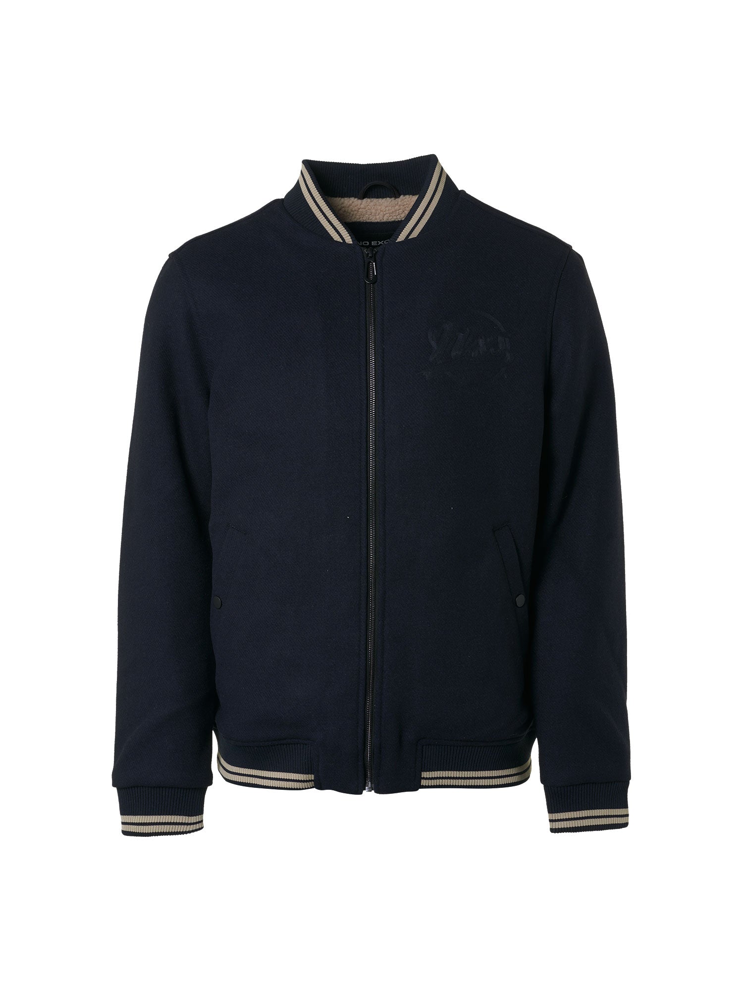 No Excess Fleece Lined Bomber Jacket - Night