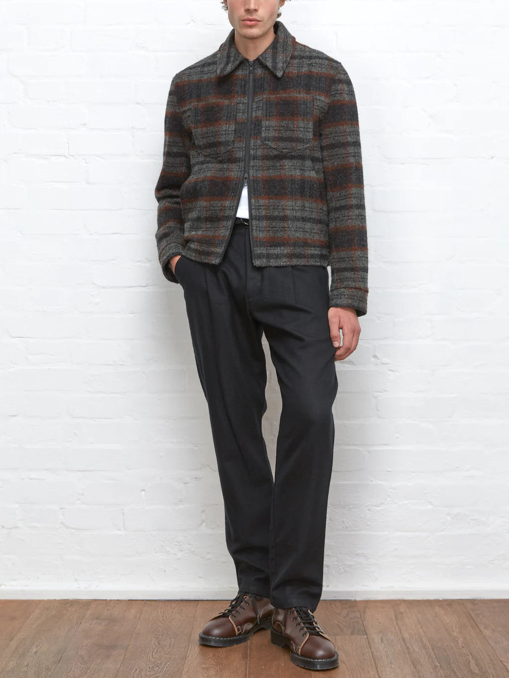 Oliver Spencer Norton Jacket Kennington rust multi