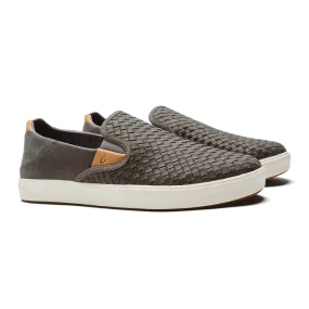 OluKai Lae'ahi Lauhala Leather Slip-On Sneakers Men's