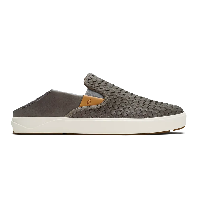 OluKai Lae'ahi Lauhala Leather Slip-On Sneakers Men's