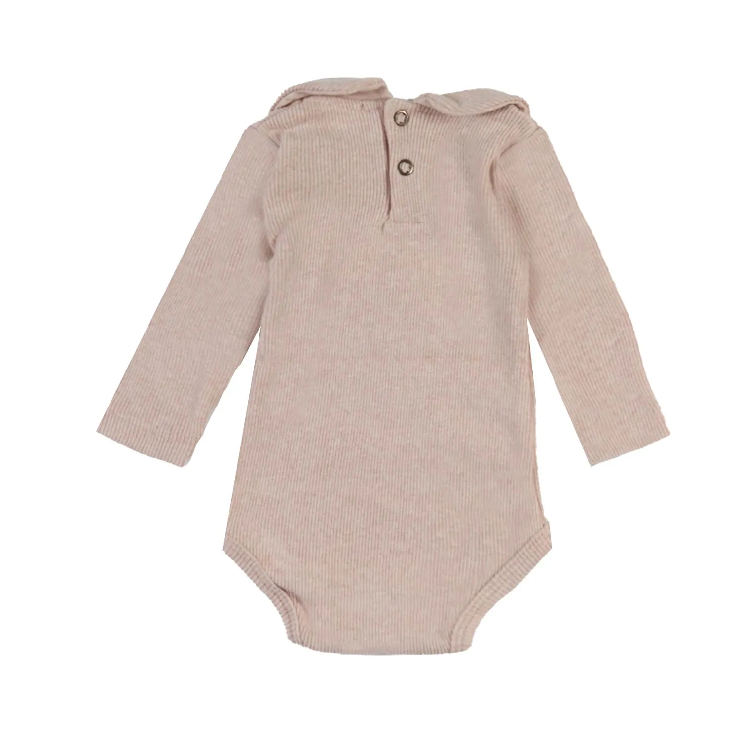 One More In The Family Lourdes Nude Pink Bodysuit For Baby Girls